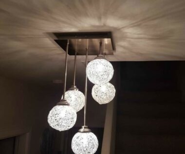 New pendant lighting installation