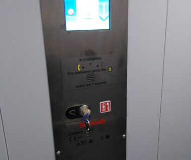 Electrical service on commercial lift